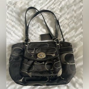 Black coach mini purse